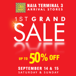 Duty Free PH announces first sale event at NAIA Terminal 3 outlet